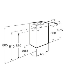 Тумба с раковиной Roca A855873155