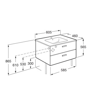 Тумба с раковиной Roca A855854423