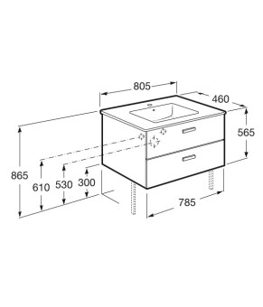 Тумба с раковиной Roca A855852423