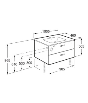 Тумба с раковиной Roca A855851422
