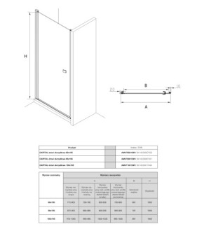 Душевая дверь Roca AM4708012M