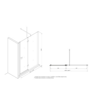 Душевая дверь Roca AMP3416012M