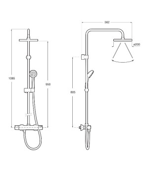 Душевая колонна Roca A5A9718C00