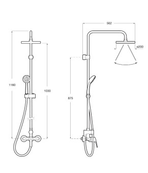 Душевая колонна Roca A5A9725C00