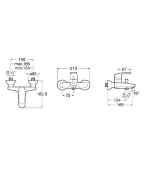 Смеситель для ванны Roca A5A0298C00