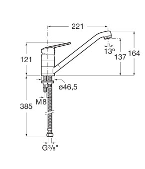 Смеситель для кухни Roca A5A8925C00