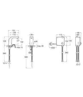 Смеситель для раковины Roca A5A5509C00