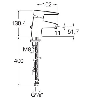 Смеситель для биде Roca A5A6131C00