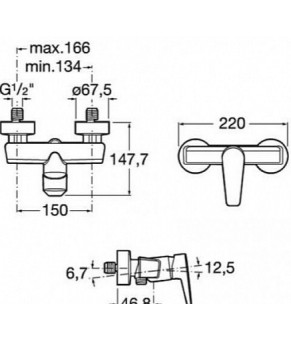 Смеситель для душа Roca A5A2131C00