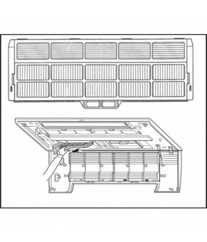Антиаллергенная фильтрующая вставка Mitsubishi Electric MAC-171FT-E