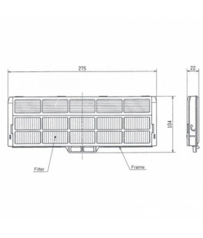 Антиаллергенная фильтрующая вставка Mitsubishi Electric MAC-171FT-E