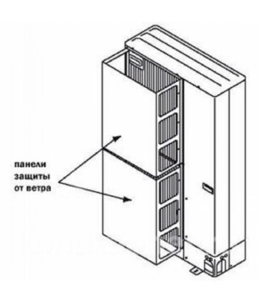 Боковая ветрозащитная панель Mitsubishi Electric BSWG