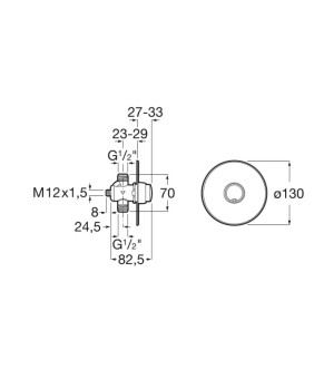 Встраиваемый смеситель Roca A5A9079C00