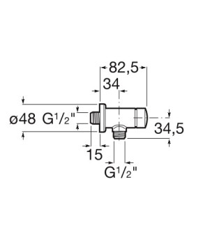 Смеситель для писсуара Roca A5A9279C00