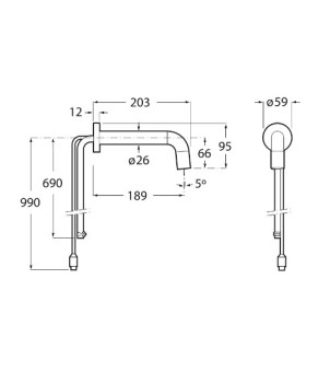 Змішувач для раковини Roca A5A5643C00