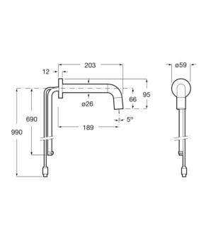 Смеситель для раковины Roca A5A3543C00