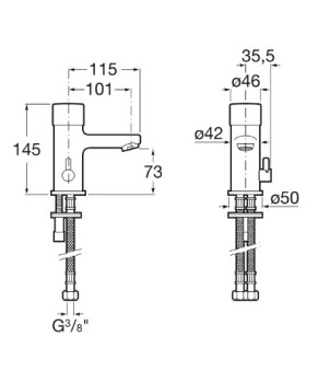 Смеситель для раковины Roca A5A3124C00