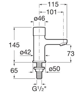 Смеситель для раковины Roca A5A4224C00
