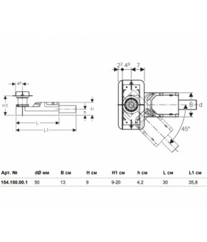 Монтажный комплект для Geberit CleanLine 154.150.00.1