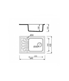 Кухонная мойка Fancy Marble Filadelfia 103060004