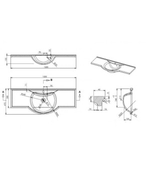 Умывальник Fancy Marble Anna 1200 1512101