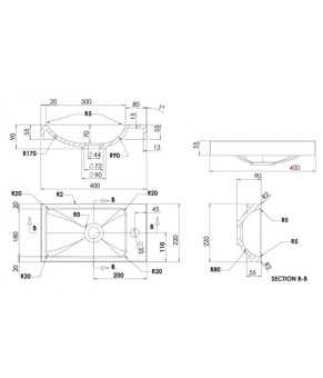 Умывальник Fancy Marble Ida 400 1704101