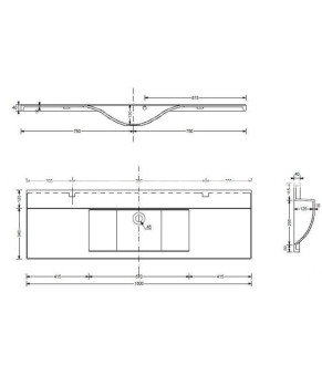 Умывальник Fancy Marble Margo 1500 2715101