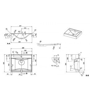 Умывальник Fancy Marble Nadja 600 0206101