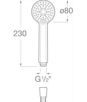 Ручной душ Roca A5B1103C00