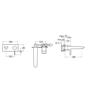 Смеситель для раковины Roca A5A353AC00