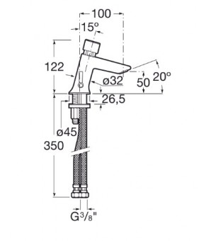 Смеситель для раковины Roca A5A3177C00