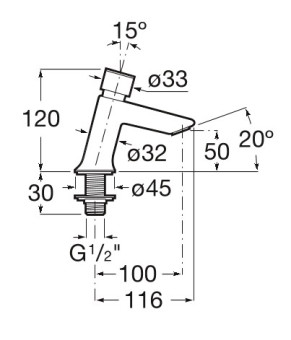 Смеситель для раковины Roca A5A4477C00