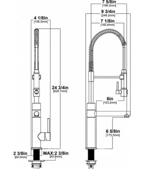 Смеситель Kraus Artec Pro KPF-1603SFS