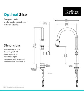 Смеситель Kraus Sellette KPF-1680SFS