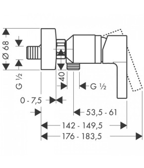 Смеситель Hansgrohe Metris S 31660000