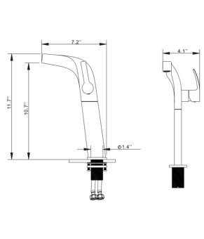 Смеситель Kraus Typhon KEF-15100CH