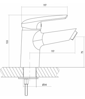 Змішувач Cersanit Avedo S951-044