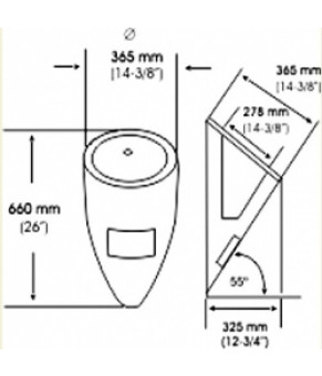 Пісуар Mediclinics SNU104CS