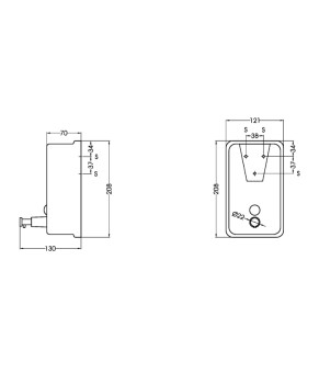 Дозатор жидкого мыла Mediclinics DJ0111CS