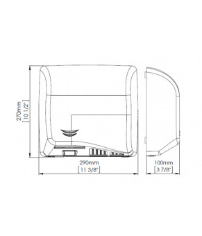 Сушилка для рук Mediclinics Speedflow M-06A