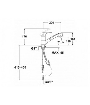 Змішувач кухонний TEKA MB2 LP (40971802NG)