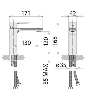 Смеситель Welle Bruno WPS168081D
