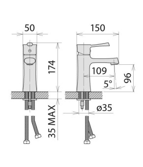 Смеситель Welle Atala US16385D
