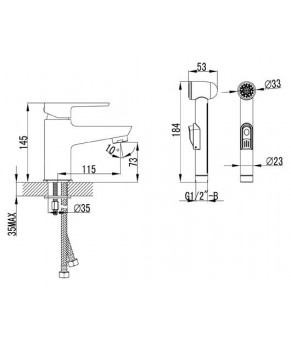 Смеситель Welle Mike FY16W23D-1347