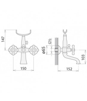 Смеситель Welle Amalia 27011T4HO