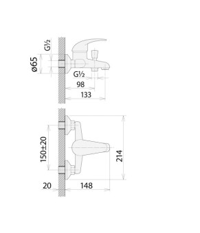 Смеситель Welle Abby UV23362D