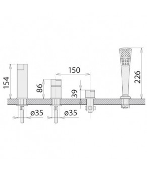 Смеситель Welle Ernest AR28218D-1303