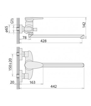 Смеситель Welle Louis HT53191D