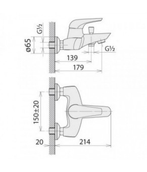 Смеситель Welle Lukas FH23158D