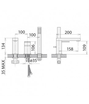 Смеситель Welle Christian XM28024D-1320B
